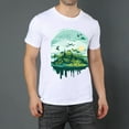 thumbnail image 2 of Summer Men Tee ShirtNature Graphic Letter Print T Shirts Crew Neck Short Sleeves Sports Sizes XS-5XL, 2 of 5
