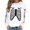 2-White, variant on LYEAA Halloween Womens Sweatshirts Long Sleeve Crew Neck Regular Ribbed Cuff Casual Wear Skull Holiday Clothes Black L
