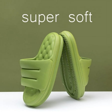 HYwys Women Thick Sole Soft Indoor House Slippers Women s Anti-slip Sandals Men Summer Platform Woman EVA Slides Shoes Bath