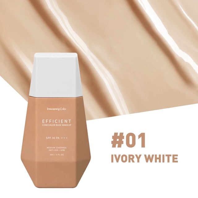 Fiudx Corrector Tres En Uno, Base de Maquillaje Hidratante con Protector Solar, Fórmula Que No Irrita, Protección de Amplio Espectro, Uso Diario Al Aire Libre, Ideal para Estilos de Vida Activos, Lig