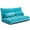 Blue, variant on Giantex Adjustable Floor Sofa, 6-Position Lazy Couch Bed, Multi-function Sitting Sofa for Reading, Sleeping, Gaming, Beige