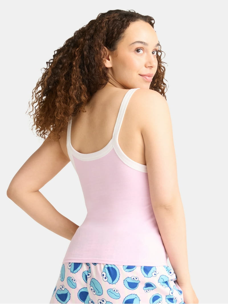 Sesame Street Women's Cookie Monster Graphic Tank Top, 2