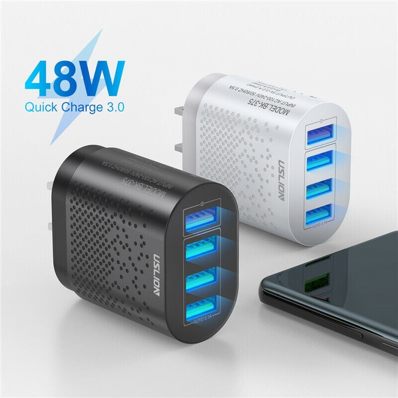 4 Port Fast Quick Charge Qc 3 0 Usb Hub Wall Charger Power Adapter Us Eu Uk Plug Com - Best Quick Charge Usb Wall Charger