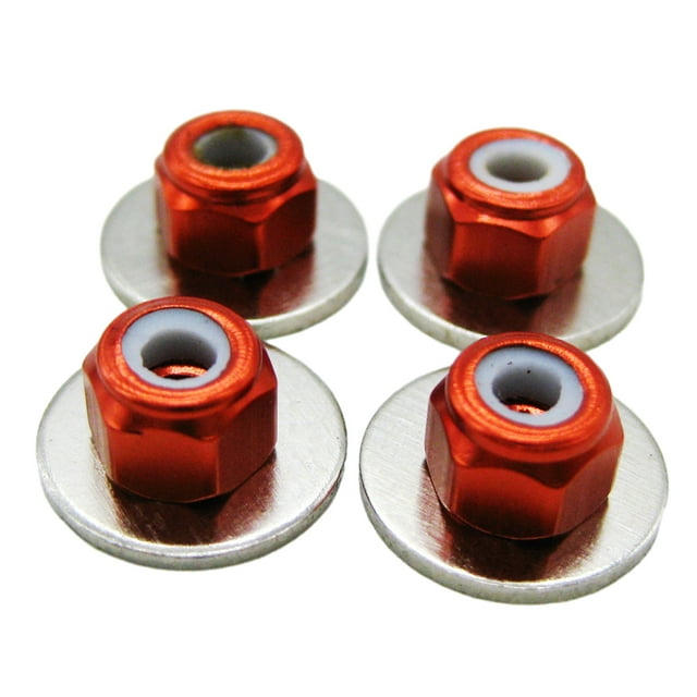 Reemplazo de tuerca de neumático Bewildely M3 resistente y duradero para coches RC rojo