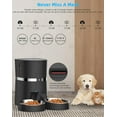 thumbnail image 6 of Smart Cat Feeder, WellToBe Automatic Cat Feeder WiFi Enable Pet Dog Food Dispenser App Control for Cat&Dog with Two-Way Splitter and Two Bowls, Voice Recorder Distribution Alarms, Portion Control, 6 of 8