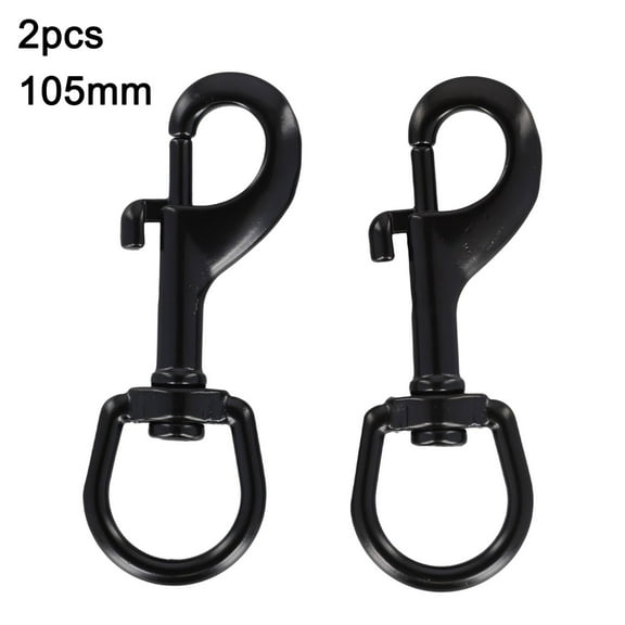 qiya 2pcs Stainless Steel Swivel Eye Bolt Snap Hook for Scuba Diving Pet leash Flag