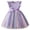 Purple, variant on Girls Ruffle Sleeve Princess Dress Gradient Tulle Dress Satin Bow Waist Dress Birthday Party Pageant Dress Flowy A Line Silhouette Dress For Girls Blue 2Y