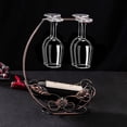 thumbnail image 3 of Soporte para copas de vino Homya, estante de metal para 1 botella, 3 of 9