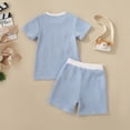 thumbnail image 3 of Toddler Baby Boy Clothes Summer Outfits 3nd Birthday Funny Embroidery Short Sleeve Shirt Shorts Cute Birthday Clothes 2-3 Years, 3 of 6