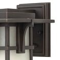 thumbnail image 4 of Hinkley Lighting 2230 11.75" Height 1-Light Lantern Outdoor Wall Sconce with Etched Seedy Shade from the Manhattan Collection, 4 of 6