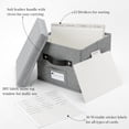 thumbnail image 4 of UYGDUY-Greeting Card Organizer with dividers - Storage Box with lid Holds 150+ Cards - Assortment Box for Greeting Cards,Recipes, Photos, Envelopes, Keepsake - 9 x 9 x 7 Inches (Gray, 1 pcs), 4 of 4