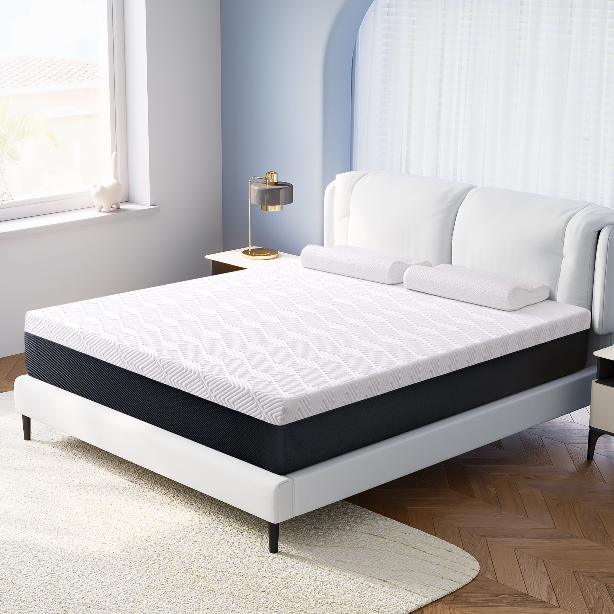 King Size Mattress, JIAVA 10" Medium Gel Memory Foam Mattress in a Box, King Mattress