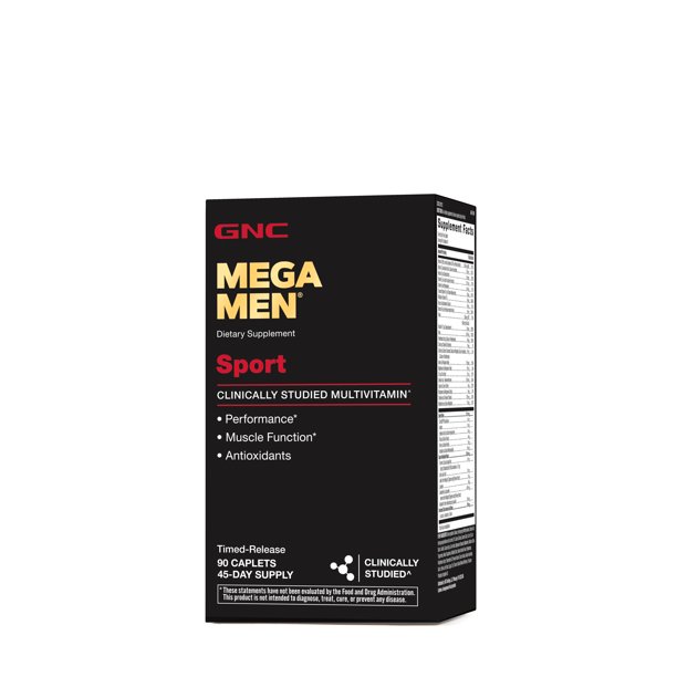 GNC Mega Men Sport Multivitamin for Men, 90 Count, For Performance
