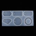 thumbnail image 2 of de silicona pa joyería de 6 cavidades con orificio pa colg pa eboración de cil polimérica, de fundición de resina, pendie Gloria Moldes para hacer joyas, 2 of 9