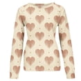 thumbnail image 5 of Aqestyerly Journée de la Saint-Valentin des Femmes Imprimé Manches Longues Chemisier Col Rond Tunique Décontractée Tops, 5 of 5