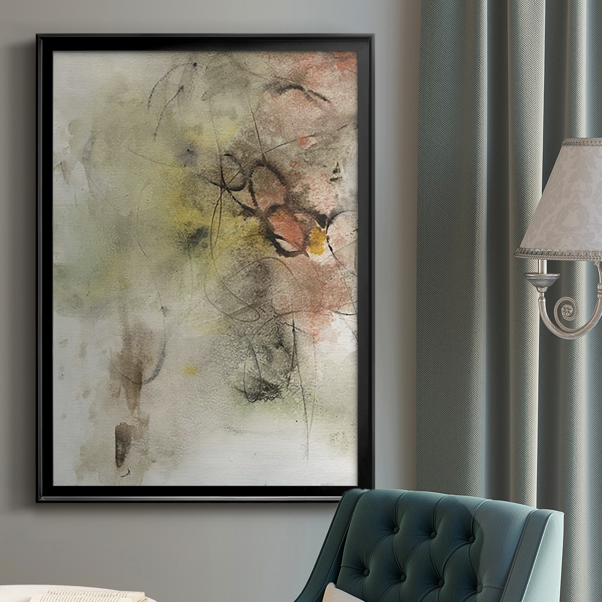 Soft Inspiration III Premium Framed Print, in Gold, Black, or Silver - Ready to Hang