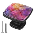 thumbnail image 1 of 4 Pcs Cabinet Handle Drawer Pulls Galaxy Knobs with Screws Square Furniture Office Cabinet Knob Decoration, 1 of 7