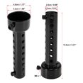 thumbnail image 2 of 2 Universal 45mm Black Motorcycle Exhaust Muffler, 2 of 6