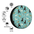 thumbnail image 4 of Yiaed Cute Dog Print Tire Wheel Cover, Waterproof Spare Tire Cover Fit for Jeep, Truck,Trailer, RV, SUV, Camper and Most Vehicle-15 inch, 4 of 6