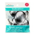 thumbnail image 2 of 12" Silver Glossy Metallic Balloons, 5 Count, by Way To Celebrate, 2 of 5