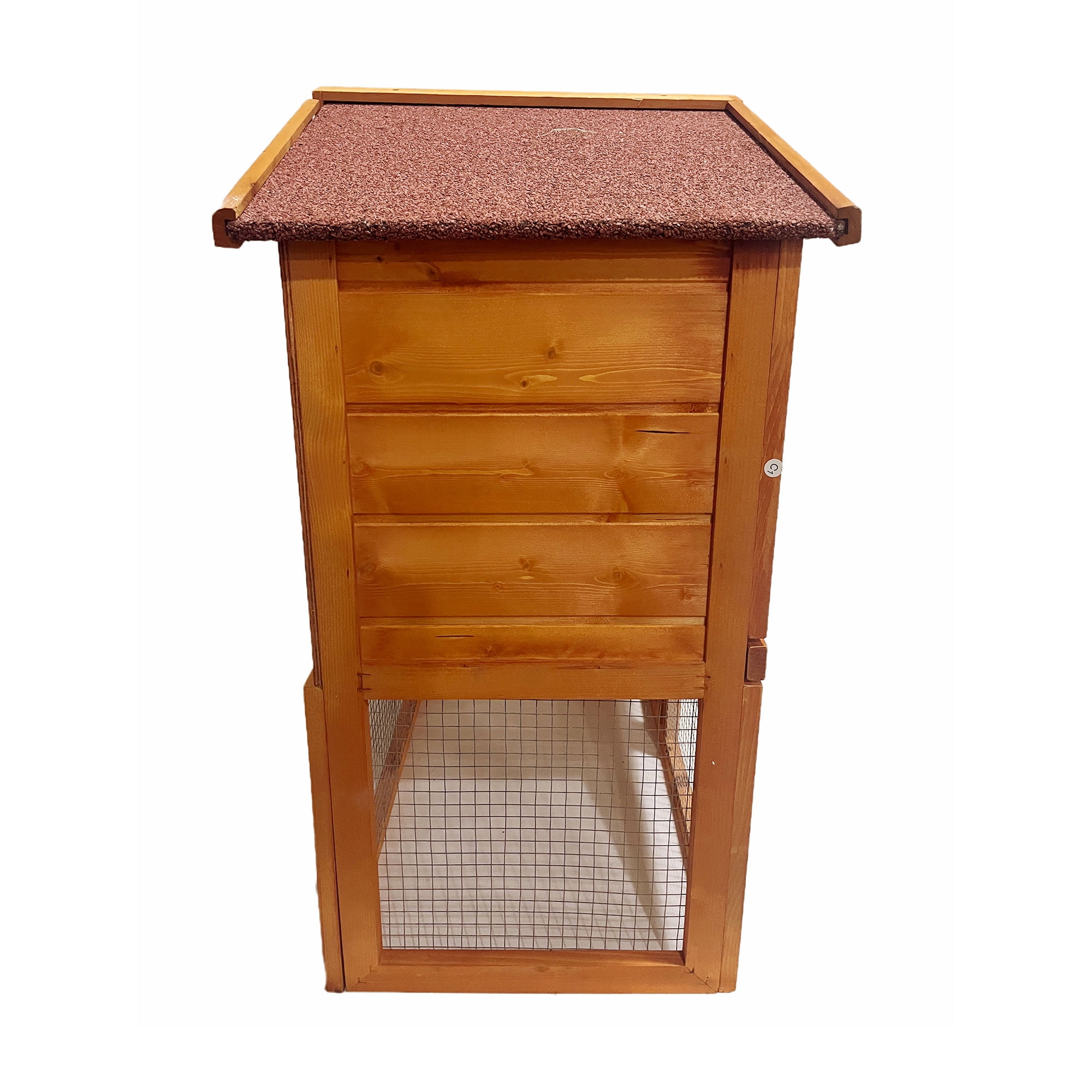 Pefilos 57" Wood Rabbit House for Outdoor, Indoor Rabbit Cage Large Bunny Hutch, Brown Pefilos 57" Wood Rabbit House for Outdoor, Indoor Rabbit Cage Large Bunny Hutch, Brown