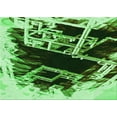 thumbnail image 1 of Ahgly Company Machine Washable Indoor Rectangle Transitional Deep Emerald Green Area Rugs, 8' x 12', 1 of 7