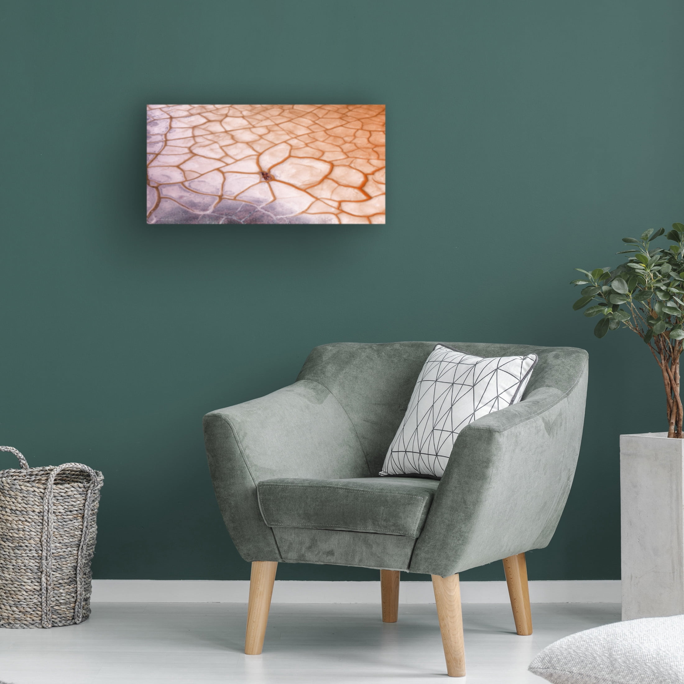 Canvas Wall Art - Emilio Pino 'Irregular' Wall Art for Living Room, Bedroom, or Office Décor by Trademark Fine Art - 32 x 16 Inches