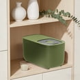thumbnail image 4 of Rice Container Cereal Dispenser Feeder Container Dry Food Container Sealed Rice Suitable For Storing Cat Food Food Cereal White, 4 of 4