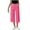 Hot Pink, variant on UAMVSH Women Dress Capri Pants Wide Leg Casual Business Capris with Pockets Stretchy Office Work Lounge Cropped Pants