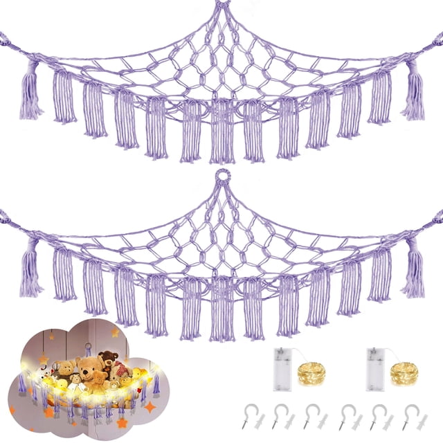 Hamaca CERETIA con forma de animal de peluche, paquete de 2 unidades, con luz LED, 102 x 102 x 150 cm
