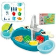 thumbnail image 1 of ziyahi Electric Sink And Water Play Toys Simulated Kitchen Sink For Educational Fun Reliable And Safe blue, 1 of 6