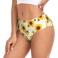 thumbnail image 2 of Balery European-style Pattern Sunflower A Ropa Interior de Algodón para Mujer con Dibujo – Braguitas Cómodas y Elásticas, Estilo Clásico-Medium, 2 of 6