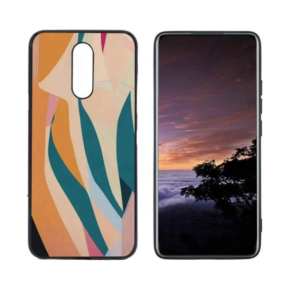 Compatible with LG X4 Phone Case, Abstraction 13 Case Men Women, Flexible Silicone Shockproof Case for LG X4