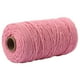 thumbnail image 5 of Toystoory 1 rollo de cuerda de algodón hecha a mano, 3mm de diámetro, cuerdas artesanales tejidas de un solo Color, 100m Artesanía Rosado Toystoory HA5320-05B, 5 of 6