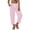 Pink, variant on Vrorvz Women Striped Capris Straight Leg Loose Cropped Pants for Womens Casual Elastic Waist Summer Trousers