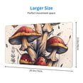 thumbnail image 2 of Naloa Cute Forest Mushrooms Gaming Mouse Pad Large Mouse Mat Long Extended Desk Pad Non-Slip Rubber Mice Pads Stitched Edges Thin Pad (16x29.5 Inch), 2 of 8