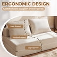 thumbnail image 6 of LEHZROAJ 4-in-1 Folding Sofa Bed , Convertible Sleeper Chair with Pillows, Fodable Mattress Floor Couch for Living Room, Bedroom, Beige, 6 of 10