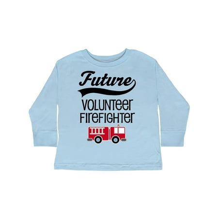 

Inktastic Volunteer Firefighter Future Job Gift Toddler Boy or Toddler Girl Long Sleeve T-Shirt
