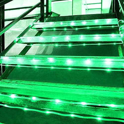 Solar Rope Lights, 2 Pack 12m 100LED Solar Rope String Lights Rope String Lights Solar Outdoor String Lights with Remote Waterproof