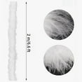 thumbnail image 2 of White Fake Marabou Feather Boa - 1 Pc 2 Yards Faux Feathers Boa Bulk - Fabric Feather Scarf for Clothes, Adults,DIY Craft and Holiday Party Christmas Tree Decoration, 2 of 7