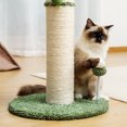 thumbnail image 3 of Rascador grande para gatos con forma de cactus con cuerdas de sisal natural, rascador para gatos y gatitos, color blanco, 3 of 8