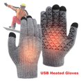thumbnail image 2 of Bicycle Gloves USB Heating Gloves Touch Screen Winter Snowboard Gloves for Backpacking ,Easy to Use, 2 of 6