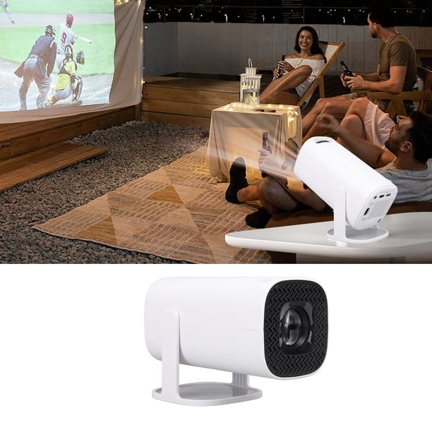 Mini Proyector Con WiFi Y , Proyector De Películas FHD 4K 1080p Con Rotación De 180 Grados, Proyectores De Juegos Portátiles Compatibles Con TV Stick, Smartphone