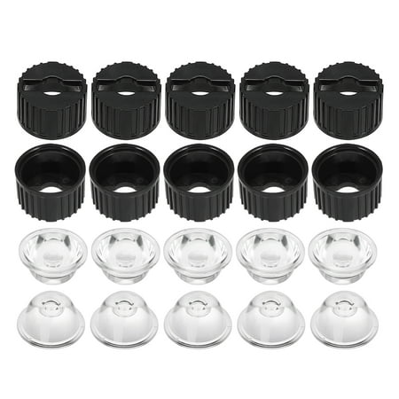 10 pcs 20mm Lens 90 Degree with Black Holder for 1W 3W High Power Light