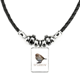 thumbnail image 1 of comida,gorriones. collar a mano colgante de cuerda de cuero Unbranded M, 1 of 3