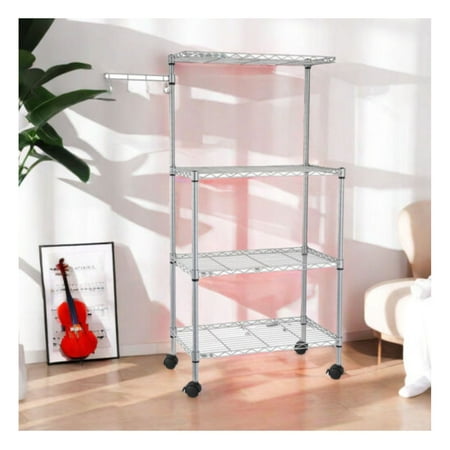 

wangc123 4 Tiers Adjustable Kitchen Microwave With Hanging