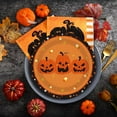 thumbnail image 6 of Halloween Disposable Plates 9 Inch Large Pumpkin Print Paper Plates 10-Count Party Dinnerware Fall Holiday Supplies, 6 of 6