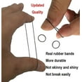 thumbnail image 3 of 1000 Pieces Mini Rubber Bands Soft Elastic Premium Small Tiny Black Rubber Bands For Kids( Black), 3 of 5