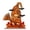 488#B, variant on 2D Wooden Pumpkin Ghost Tabletop Standee, Sturdy Repeated Use Freestanding Compact Cutout, Festive Centerpiece Ornament for Shelf Mantel Indoor Halloween Party Display