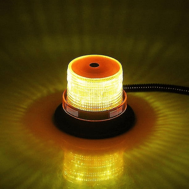 Luz estroboscópica LED amarilla para techo, luz de advertencia intermitente para vehículo policial, luz de señal de emergencia para camión, 24 V